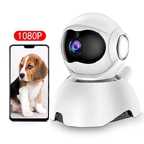 DEYAN pet Camera, 1080P Dog Camera, WiFi pet Monitor, Indoor cat Camera HD Night Vision 2-Way Audio, Motion Tracking and Sound Detection, with Intelligent pan/tilt/Zoom Function