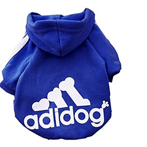 Idepet Soft Cotton Adidog Cloth for Dog, XL, Navy Blue