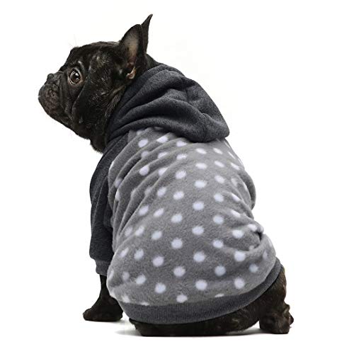 Fitwarm Polka Dot Pet Clothes Dog Hoodie Sweatshirts Pullover Cat Jackets