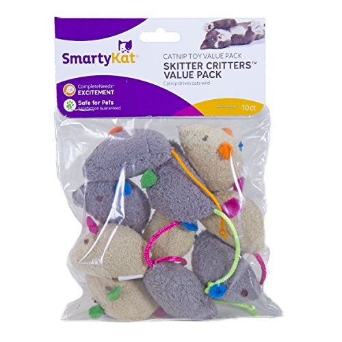 SmartyKat Skitter Critters Catnip Cat Toys Value Pack