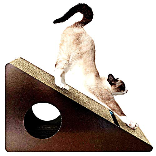 Cat Corrugated Scratcher Deluxe Gigantic Triangle Size Durable Structure