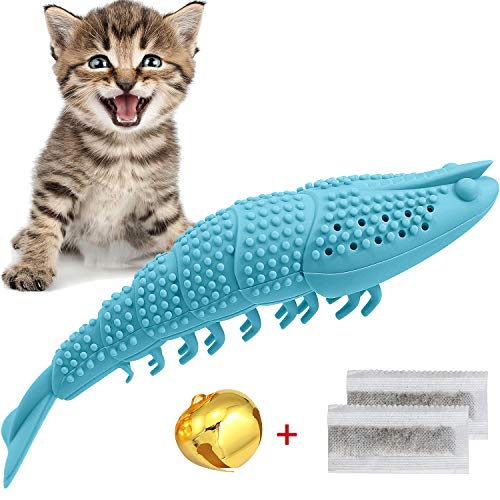 HETOO Cat Toys,Interactive Cat Toothbrush Catnip Chew Treat Toy