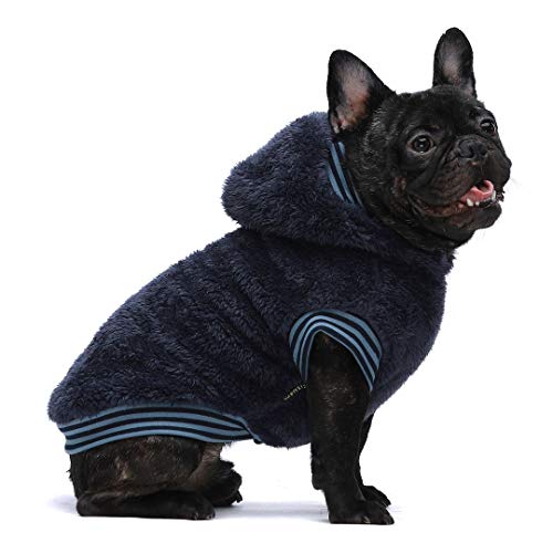 Fitwarm Fuzzy Thermal Dog Coats Winter Clothes Pet Jackets Hoodie Cat