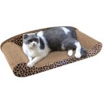 HALOVIE Large Size Cat Scratcher Cardboard Sofa, 24 Inch Kitten Scratching Lounge