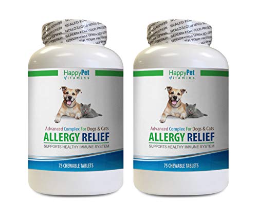 Dog Itch Ear - PET Allergy Relief - for Dogs and Cats - Stop ITCHING and HOT Spots