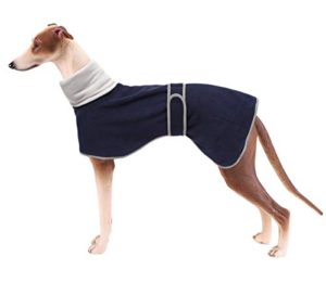 Greyhound Cosy Fleece Jumper, Dog Winter Coat with Warm Fleece Lining