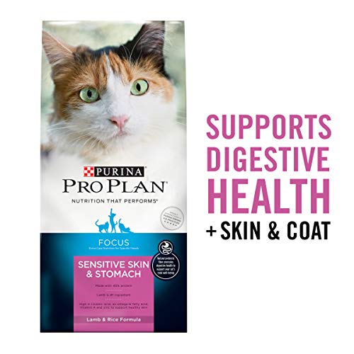 Purina Pro Plan Sensitive Stomach Dry Cat Food, Focus Sensitive Skin & Stomach