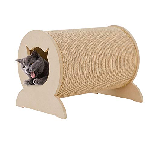 MEWANG Cat House Wood Scratcher,Cat Beds Cardboard Kitten Indoor Houses