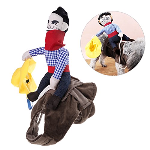 UEETEK Pet Costume Dog Costume Clothes Pet Outfit Suit Cowboy Rider Style