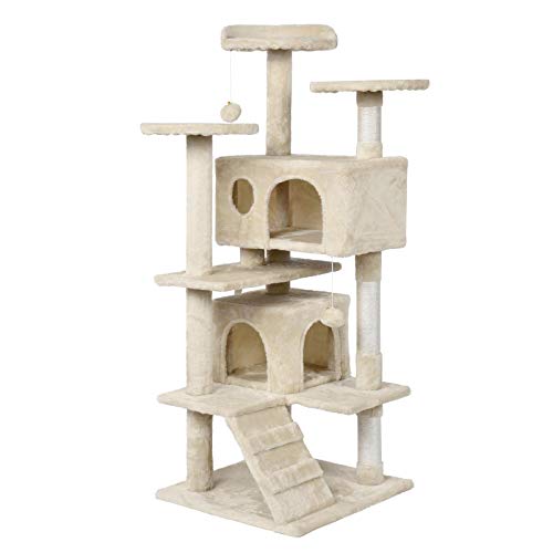 Yaheetech 51in Cat Tree Tower Condo Furniture Scratch Post for Kittens Pet House