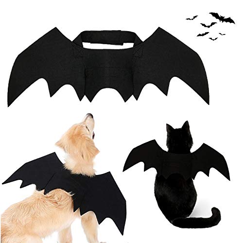 Strangefly Halloween Bat Wings Pet Costume,Party Dress Up Funny Cool Apparel