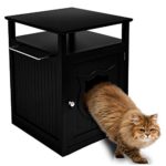 Sweet Barks Nightstand Pet House, Litter Box Furniture Indoor Pet Crate