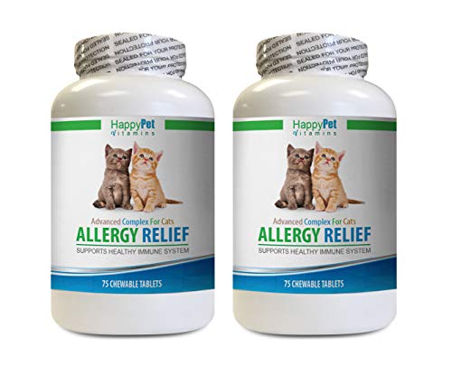 HAPPY PET VITAMINS LLC cat Skin Care Supplement - CAT Allergy Relief