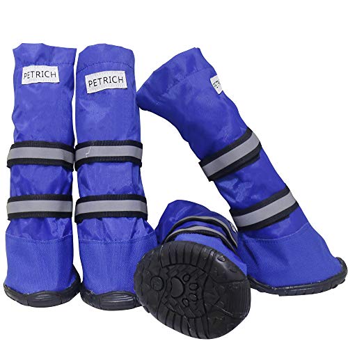 BESUNTEK Dog Boots Waterproof Shoes for Large Dogs,Dog Boots