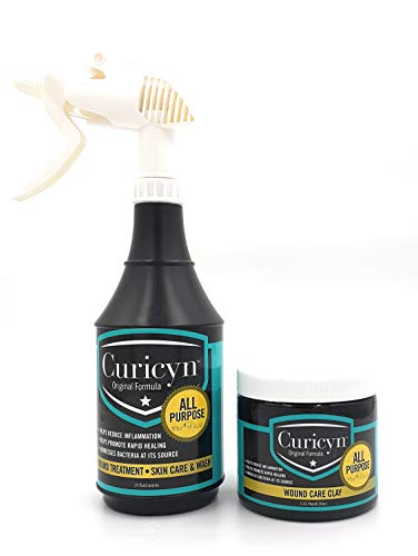 Curicyn Animal Wound and Skin Care Pet Supplies - Set of Two Wound Treatment