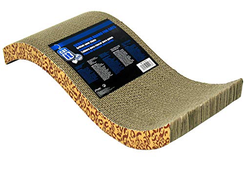 Catit Pattern Scratcher with Catnip for Cats, Animal Print