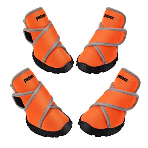 Petacc Dog Boots Waterproof Dog Shoes for Large Dogs Pet Boots Outdoor Shoes