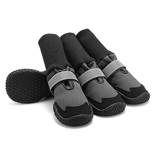 ZIFEIPET Dog Shoes ZIFEIPETWaterproof Dog Boots with Adjustable Reflective Strap