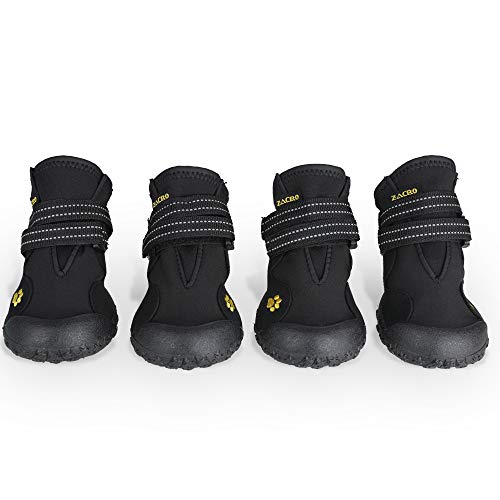 Zacro Protective Dog Boots - 4PCS Waterproof Shoes Outdoor Shoes