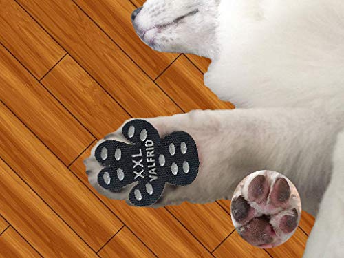 VALFRID Dog Paw Protector Rugged Anti Slip 24 Pieces,Disposable Self Adhesive