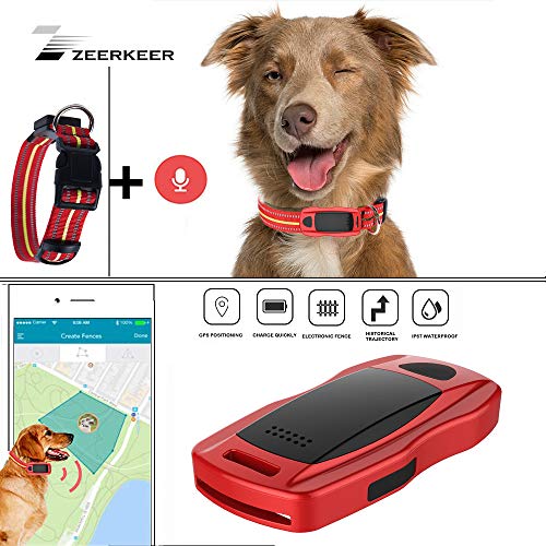 ZEERKEER Pet GPS Tracker, Dog GPS Tracking and pet Finder