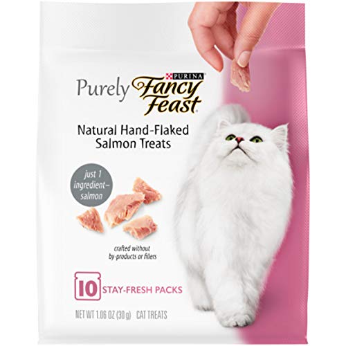 Purina Fancy Feast Natural Cat Treats, Purely Natural Hand-Flaked Salmon
