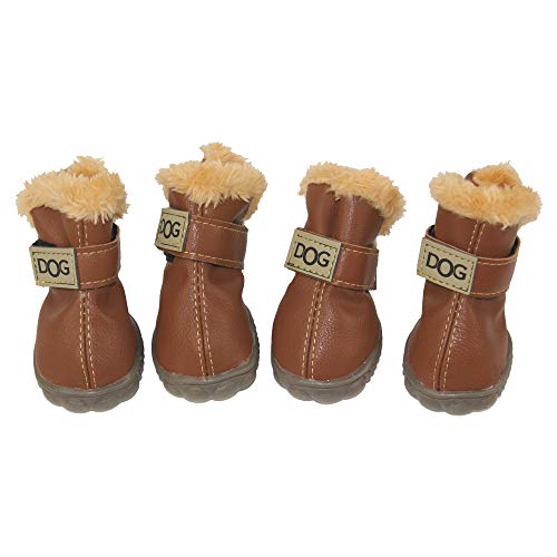 ZEKOO Dog Shoes Australia Boots Pet Antiskid Winter Warm Skidproof Grains
