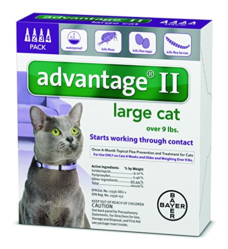 Advantage 2 flea control for cats and kittens over 9 lbs 4 month supply