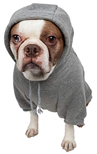 PET LIFE 'American Classic' Designer Fashion Plush Cotton Pet Dog Hooded Sweater