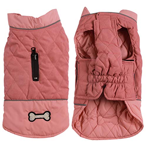 vecomfy Reversible Dog Coats for Small Dogs Waterproof Warm Cotton Puppy