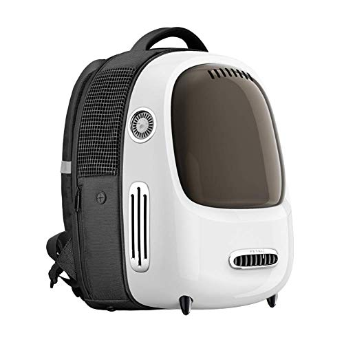 PETKIT Cat Carrier Backpack, Portable Travel Space Capsule for Cat and Small Dog, Ventilated Pet Carrier Backpack with Inbuilt Fan & Light, Comfort Pet Backpack with Padded Strap, Lightweight