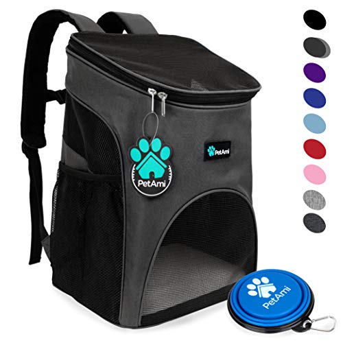 PetAmi Premium Pet Carrier Backpack for Small Cats and Dogs | Ventilated Design