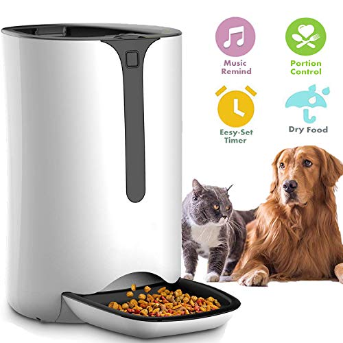 Automatic Pet Feeder for Dog and Cat Food Dispenser with Timed Programmable