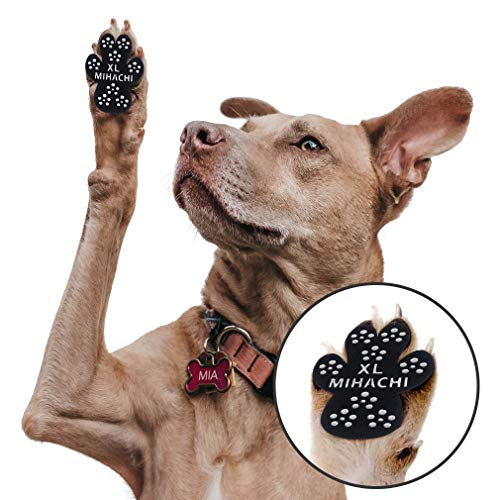 Mihachi Dog Paw Protection Anti-Slip Traction Pads - 48 Pcs Indoor Walking