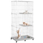 Yaheetech 3-Tier Large Wire Pet Cat Kitten Cage Crate Playpen Enclosure