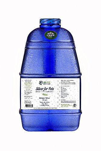 Holistic Pet Care LLC Silver for Pets- 20 PPM 1 Gallon - for Dogs, Cats, Horses