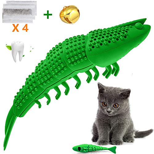Transy Catnip Cat Toys, Interactive Cat Toothbrush Catnip Chew Toys
