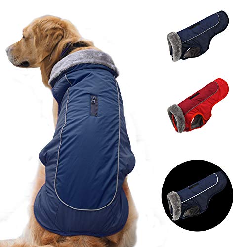 SCPET Dog Winter Coat Cozy Waterproof Windproof Vest Winter Coat Warm Dog