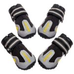 BINGPET Dog Boots Waterproof Reflective Pet Shoes for Medium to Large Dogs