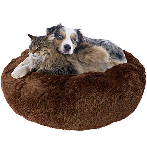 Downtown Pet Supply Premium Donut Dog Bed, Cozy Poof Style Giant Pet Bed