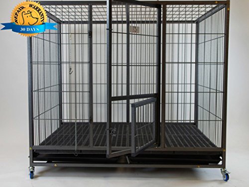 Homey Pet-49 Extra Large Heavy Duty Metal Dog Cage w/Plastic Floor Grid