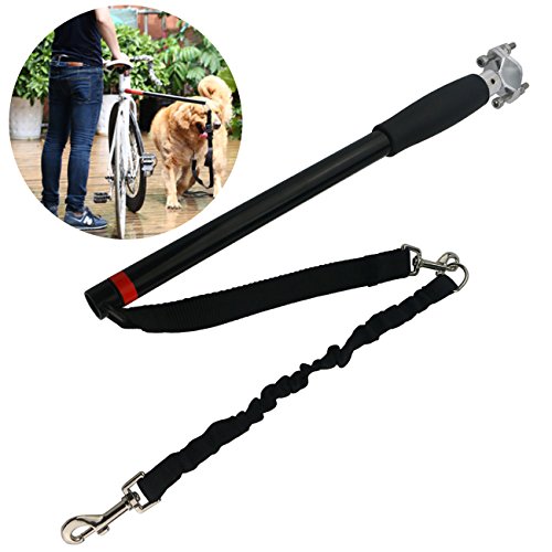 Sunnyglade Hands Free Bicycle Dog Exerciser Leash/Dog Bicycle Exerciser Leash for Exercising/Training/Jogging/Cycling/Outdoor Safe with Pets