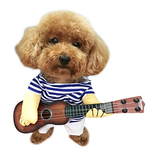 NACOCO Pet Guitar Costume Dog Costumes Cat Halloween Christmas Cosplay Party