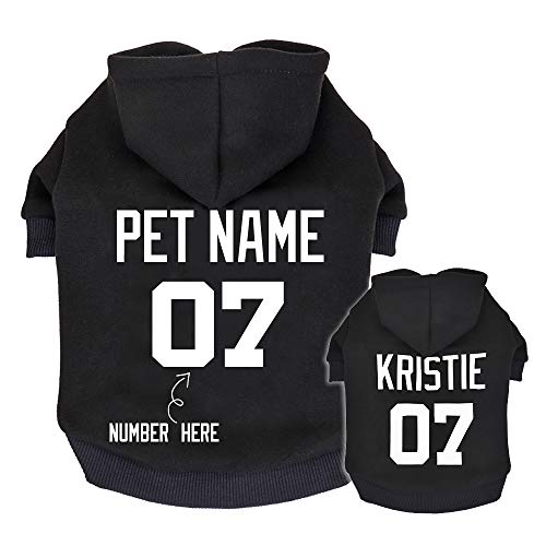 Didog Personalized Dog Hoodies, Custom Puppy Sweater Shirt