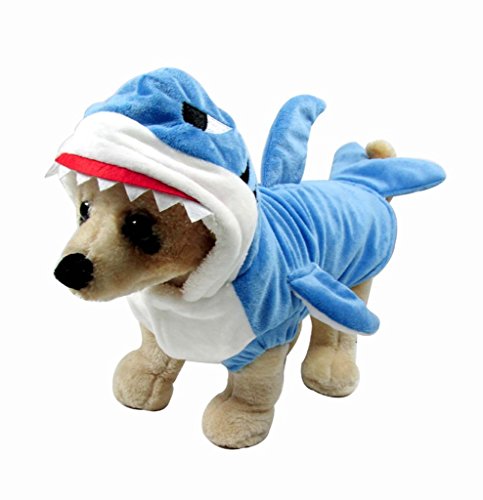 Mogoko Funny Dog Cat Shark Costumes, Pet Halloween Christmas Cosplay Dress