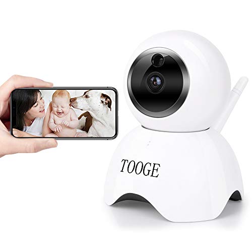 WiFi Pet Dog Camera TOOGE Pet Monitor Indoor Home Cat Camera for Baby/Elder/Nanny Motion Detection Night Vision 2-Way Audio