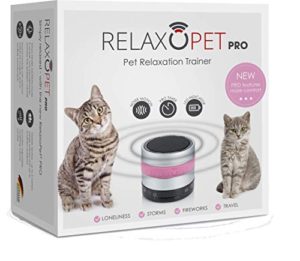 RelaxoPet PRO Cat Relaxation Trainer | Calming through sound waves | Ideal during thunderstorms, being alone or travelling | Audible and inaudible...