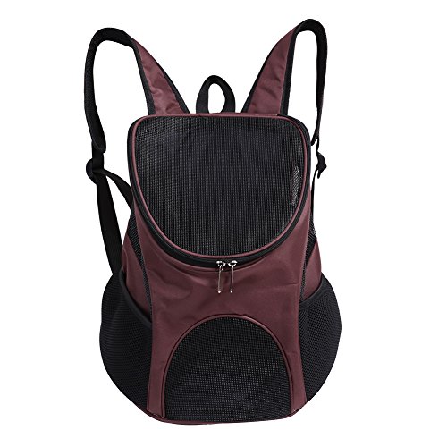 Filfeel Pet Backpack, Outdoor Cat Dog Puppy Travel Carrier Ventilated Mesh