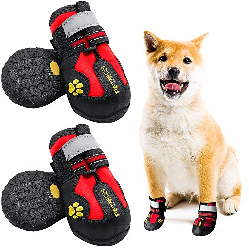 LLNstore Dog Shoes Dog Boots Rain Boots for Medium Large Dogs