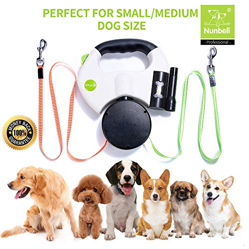 retractable dog leash for two dogs